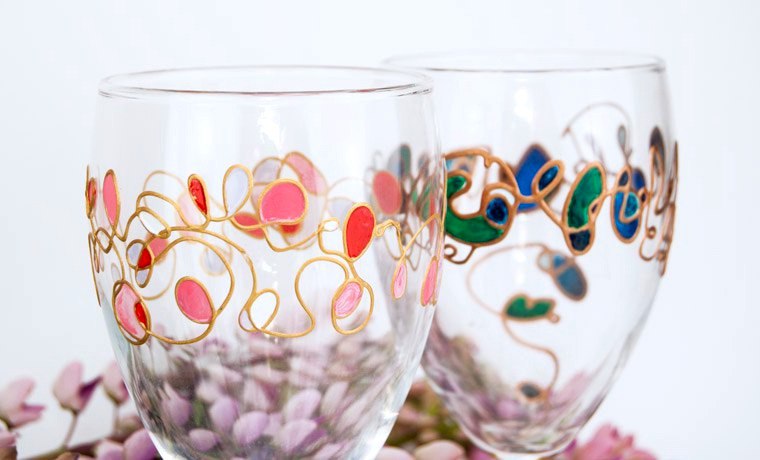 Роспись бокалов под гауди.jpg Роспись бокалов под гауди.jpg
