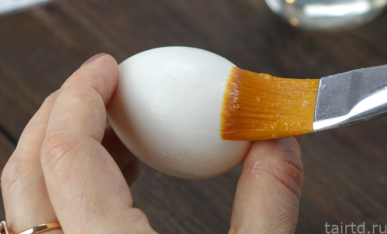 Декупаж пасхальных яиц на желатине