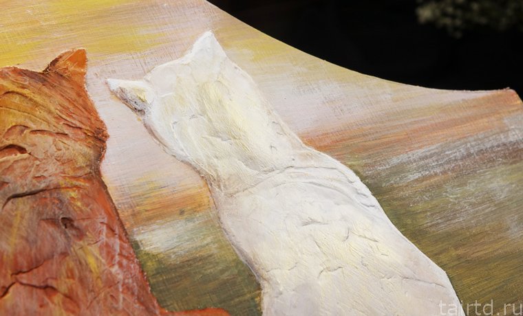 Роспись лотка для бумаги Вертикальный лоток для бумаг. Роспись и рельефный рисунок