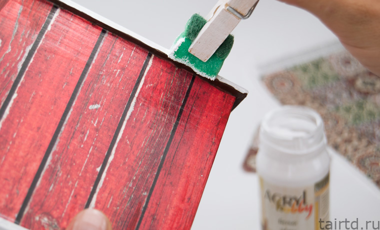 Декупаж новогоднего короба для сладостей Декупаж новогоднего короба для сладостей