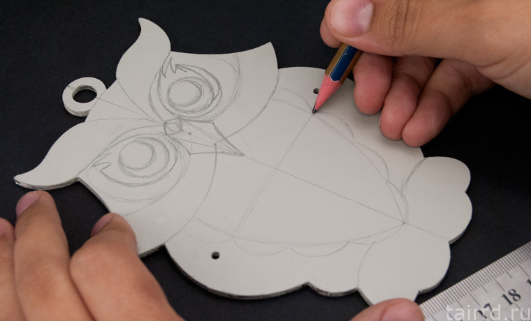 Игрушка «Сова-дергунчик» с точечной росписью Игрушка «Сова-дергунчик» с точечной росписью