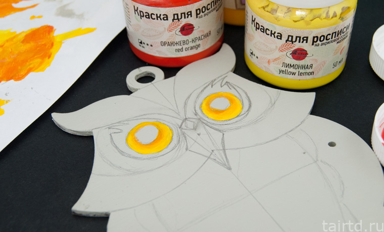 Игрушка «Сова-дергунчик» с точечной росписью Игрушка «Сова-дергунчик» с точечной росписью