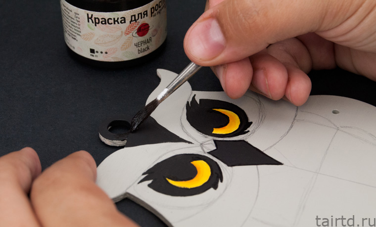 Игрушка «Сова-дергунчик» с точечной росписью Игрушка «Сова-дергунчик» с точечной росписью