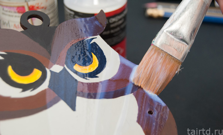 Игрушка «Сова-дергунчик» с точечной росписью Игрушка «Сова-дергунчик» с точечной росписью