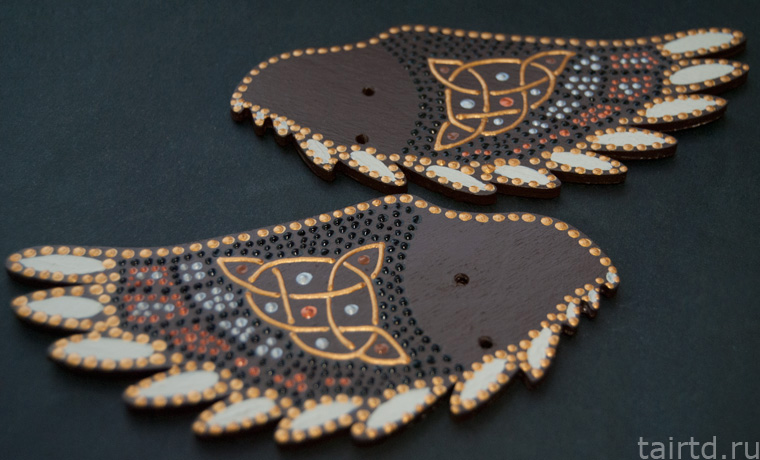 Игрушка «Сова-дергунчик» с точечной росписью Игрушка «Сова-дергунчик» с точечной росписью