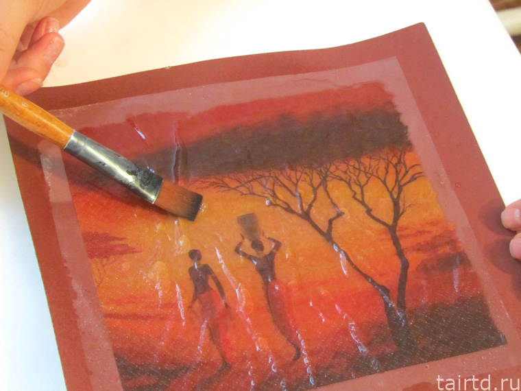 Делаем короб для чая «Яркая Африка». Декупаж и точечная роспись. Делаем короб для чая «Яркая Африка». Декупаж и точечная роспись.