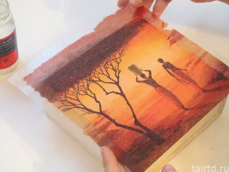 Делаем короб для чая «Яркая Африка». Декупаж и точечная роспись. Делаем короб для чая «Яркая Африка». Декупаж и точечная роспись.