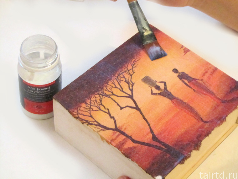 Делаем короб для чая «Яркая Африка». Декупаж и точечная роспись. Делаем короб для чая «Яркая Африка». Декупаж и точечная роспись.