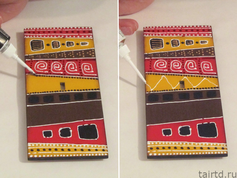 Делаем короб для чая «Яркая Африка». Декупаж и точечная роспись. Делаем короб для чая «Яркая Африка». Декупаж и точечная роспись.