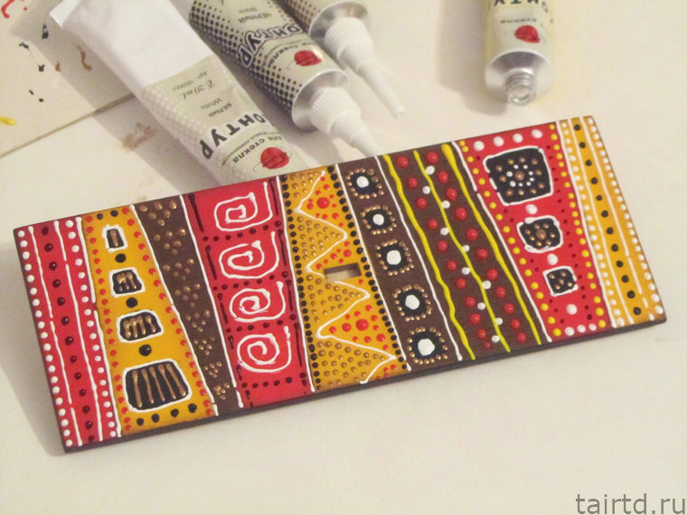 Делаем короб для чая «Яркая Африка». Декупаж и точечная роспись. Делаем короб для чая «Яркая Африка». Декупаж и точечная роспись.