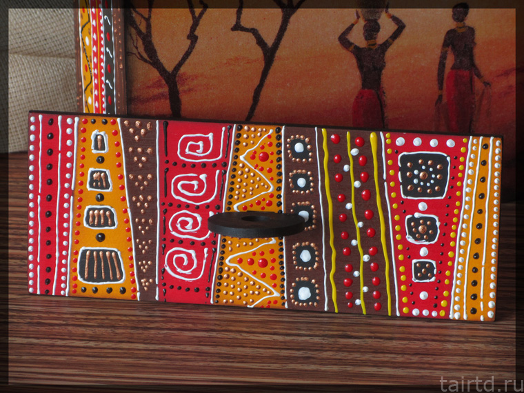 Делаем короб для чая «Яркая Африка». Декупаж и точечная роспись. Делаем короб для чая «Яркая Африка». Декупаж и точечная роспись.