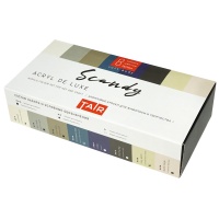 Набор акриловых красок Acryl De Luxe, "TAIR", 8 х 20 мл, Сканди